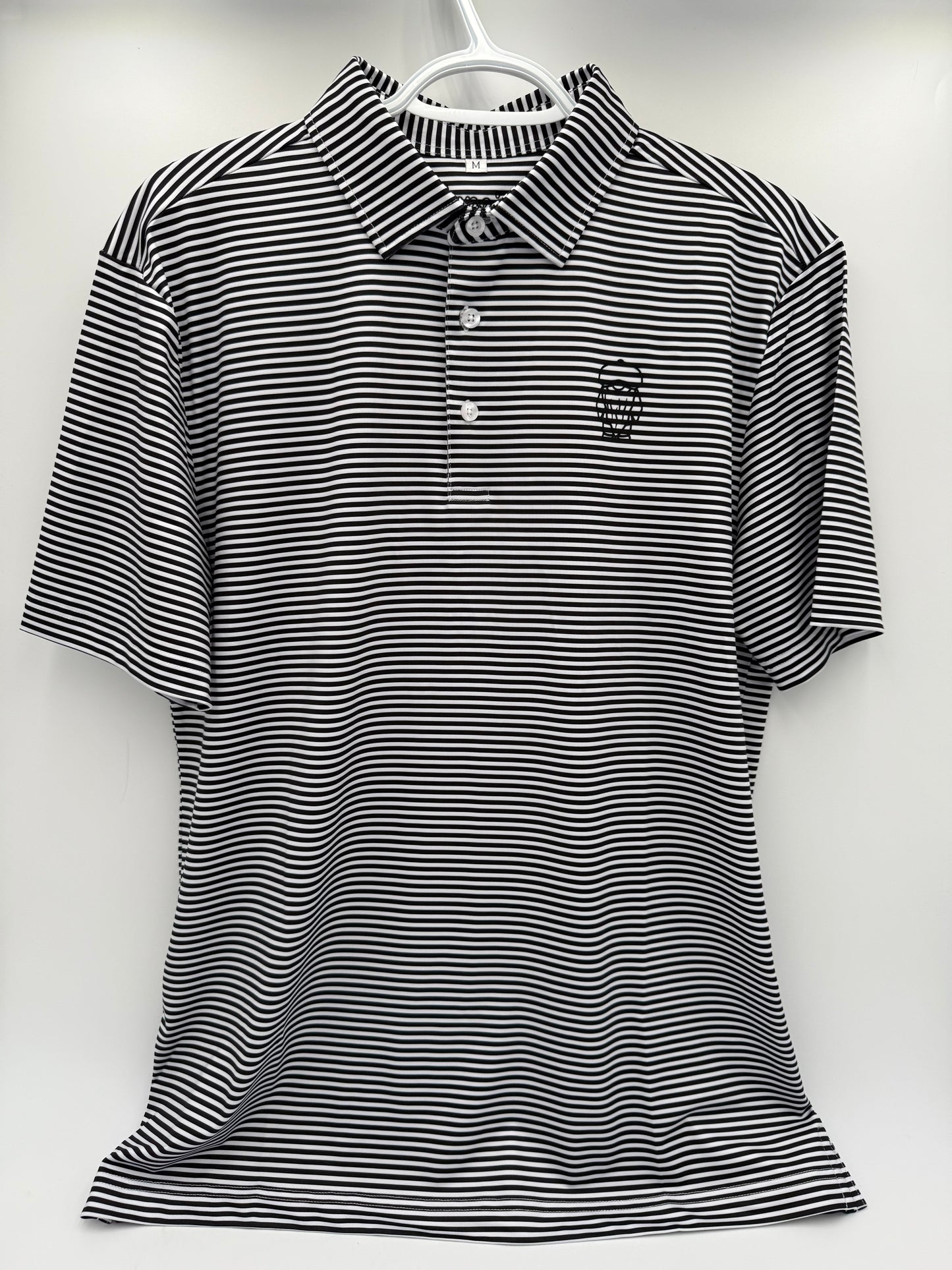 IMPACT GOLF -  BLACK STRIPE POLO