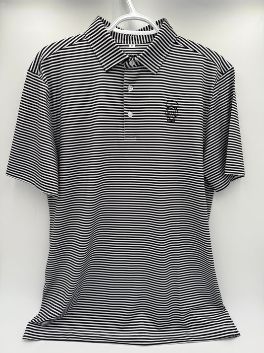 IMPACT GOLF -  BLACK STRIPE POLO