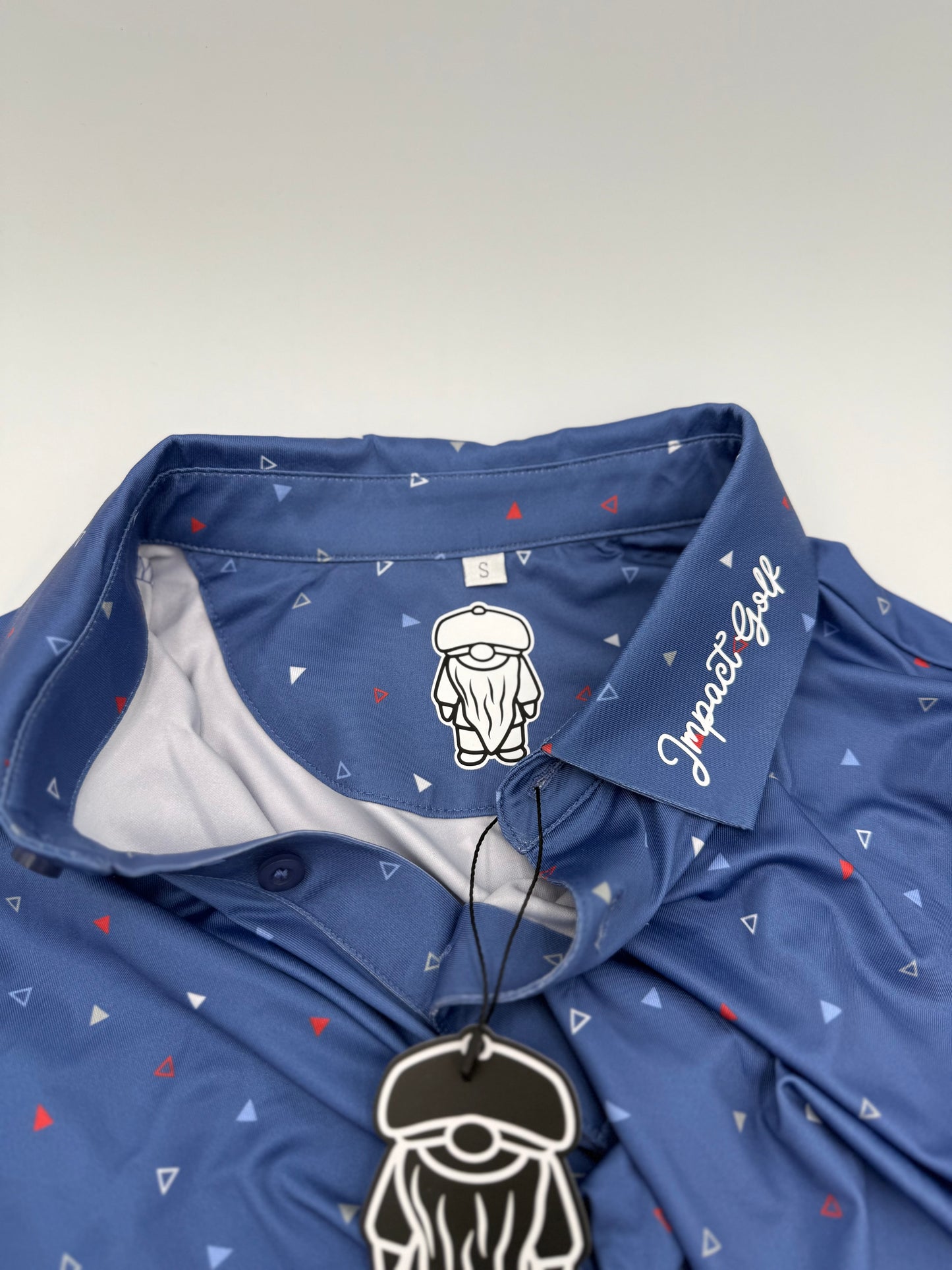 IMPACT GOLF - BLUE TRI POLO