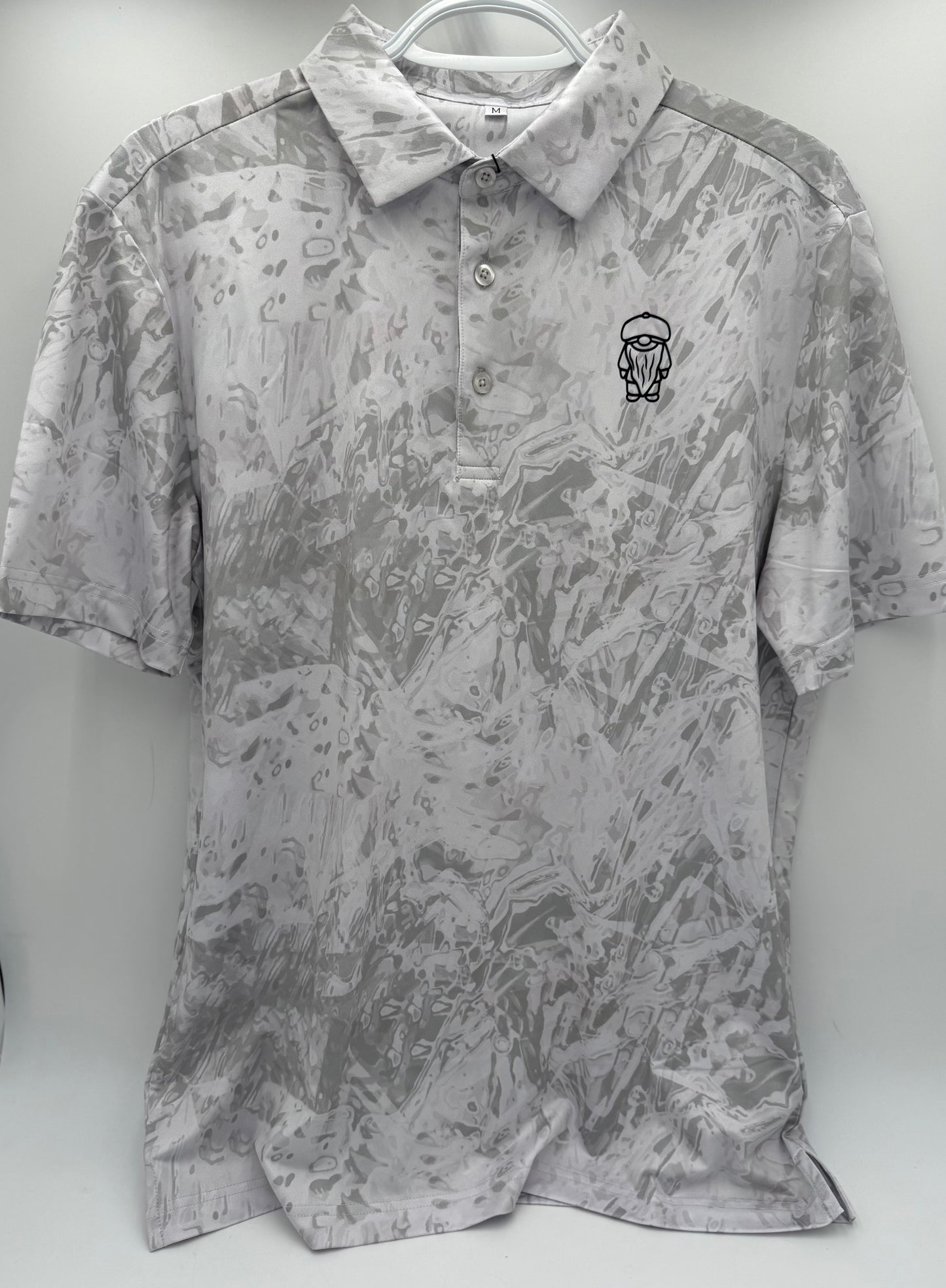 IMPACT GOLF -  GREY ABSTRACT POLO