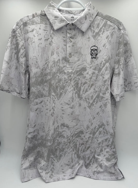 IMPACT GOLF -  GREY ABSTRACT POLO